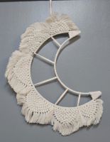 Makramee Mond Wandbehang, Boho Deko,Handarbeit !