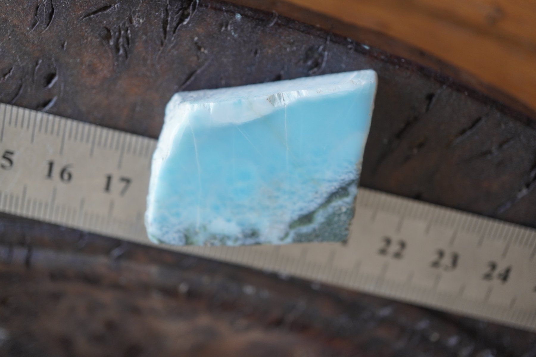 Minéraux & Lithothérapie: Larimar    Scheibe 21.1g – Neuf avec emballage d'origine à Eschenbach SG par topstone