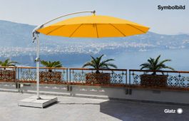 Glatz Pendalex® P+ Sonnenschirm Ø 4m, Adapter+Sockeleinsatz