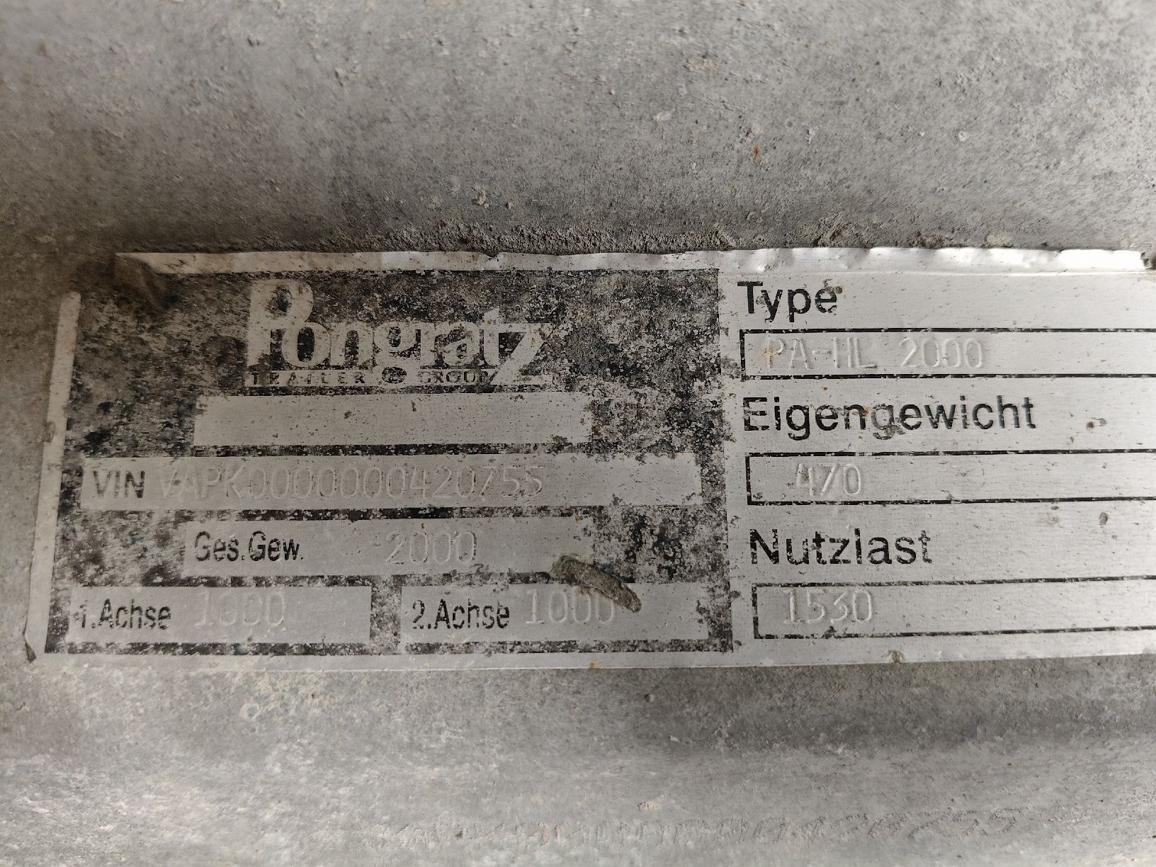 Pongratz Anhänger: Anhänger Pongratz – Gebraucht aus Ibach von reichmuth9 2