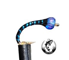 Hegene/ Gambe mit 5 Nymphen für Felche/ Schwarz #14