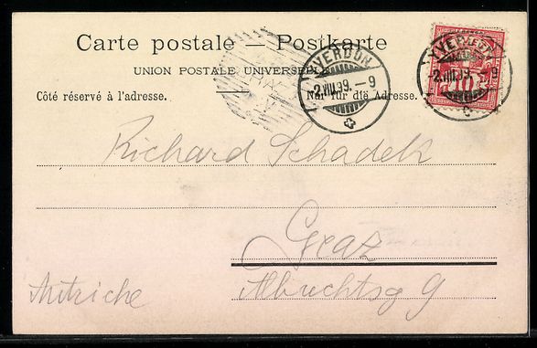 Cartoline postali: AK Yverdon, Ortspartie – Usato da Berlin venduto da bartko-reher 1