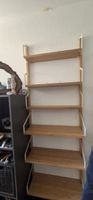 Wandregal Holz mit Metallhalterungen weiss guter Zustand