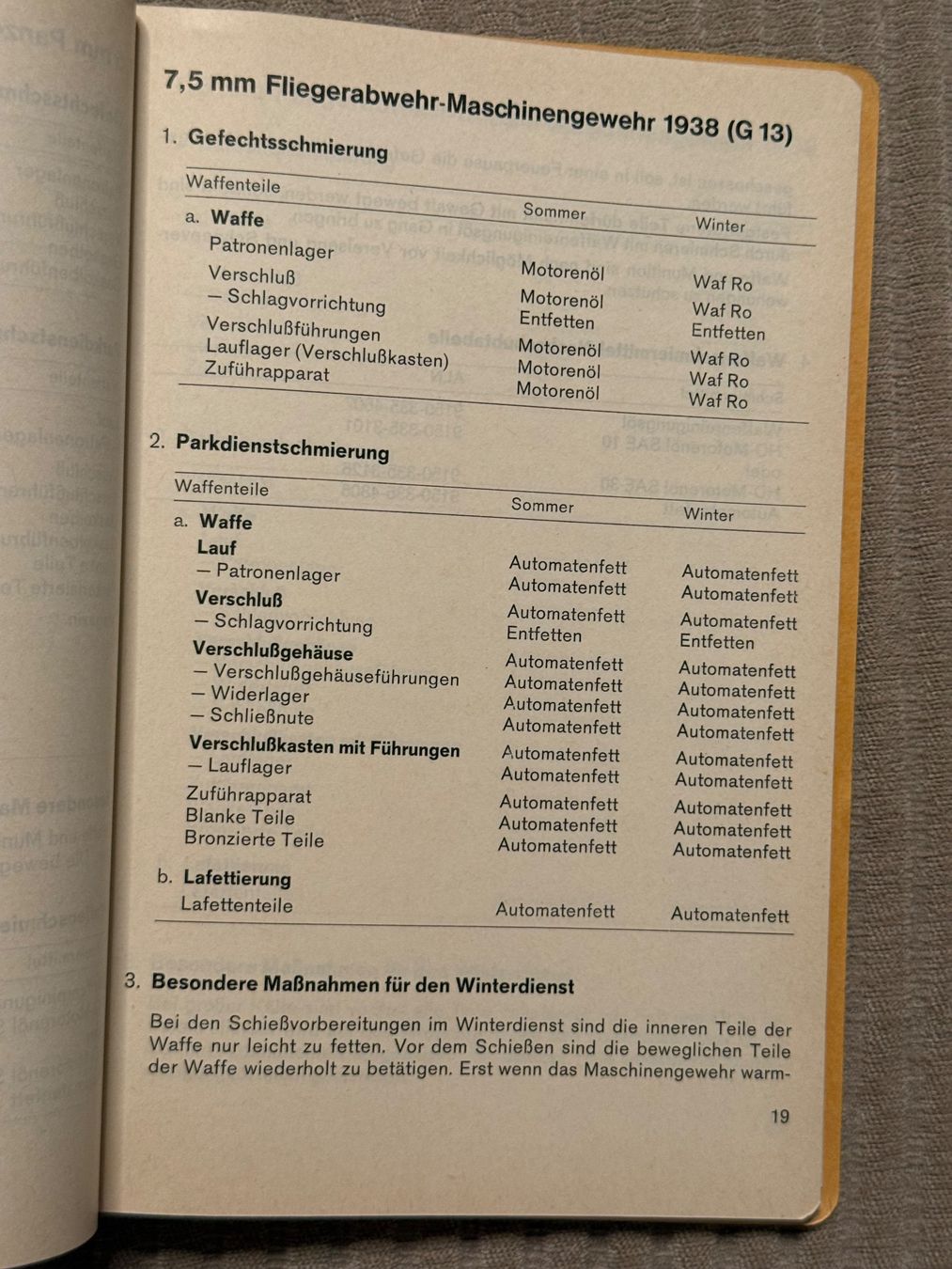 Libri: Reglement: Die Schmierung der Waffen - Schweizer Armee – Usato da Brütten venduto da Hst1 5
