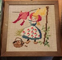 Niedliches Wandbild gestickt