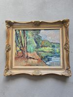 Max Theynet, Oel auf Malk., "tempsété", Lac de Neuchâtel1946
