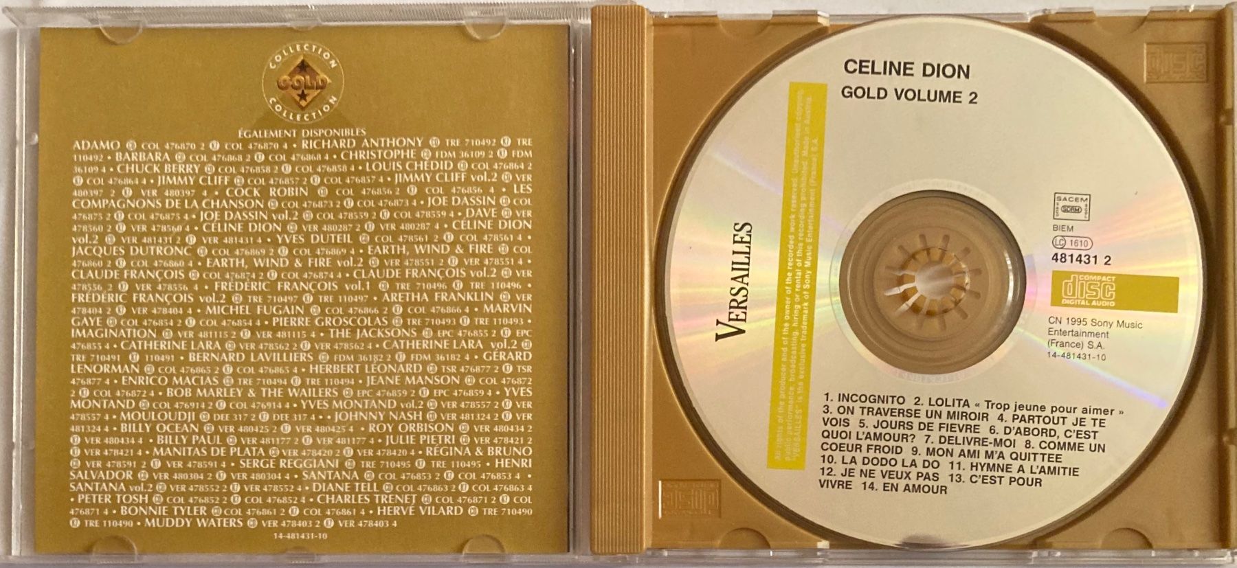 CDs: CÉLINE DION - GOLD VOL. 2 – Gebraucht aus Poliez-Pittet von Newtown-Records 2