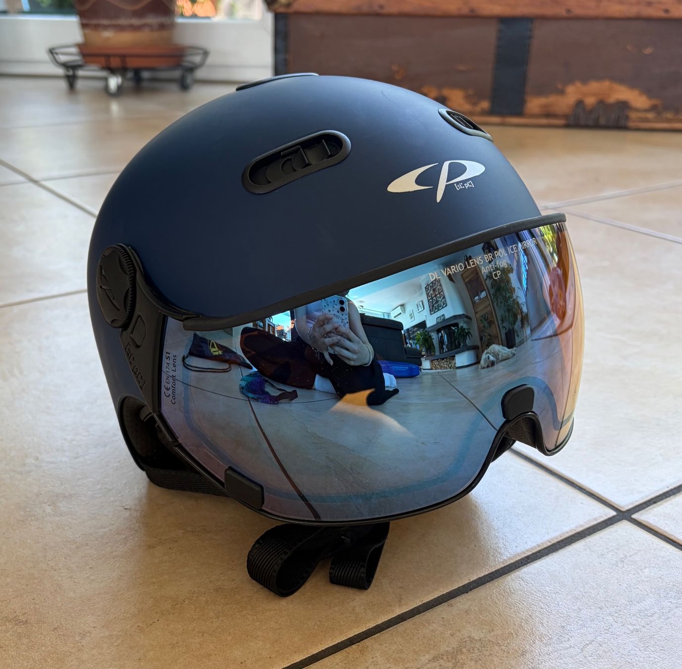 CP Caschi: Skihelm mit Visier Dunkelblau, cp premium helmets ag – Usato da Brüttisellen venduto da Fabiii.st