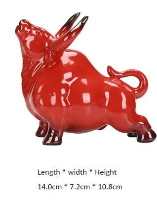 Sculture & Statue: Keramik Stier Dekoration – Nuovo e nell'imballaggio originale da Uerkheim venduto da Kaufoption 1