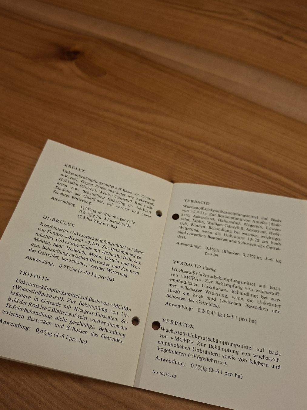Documenti: Siegfried AG Zofingen Prospekt 1962 Unkrautbekämpfungsmittel – Usato da Ganterschwil venduto da HeidiuPeter 6