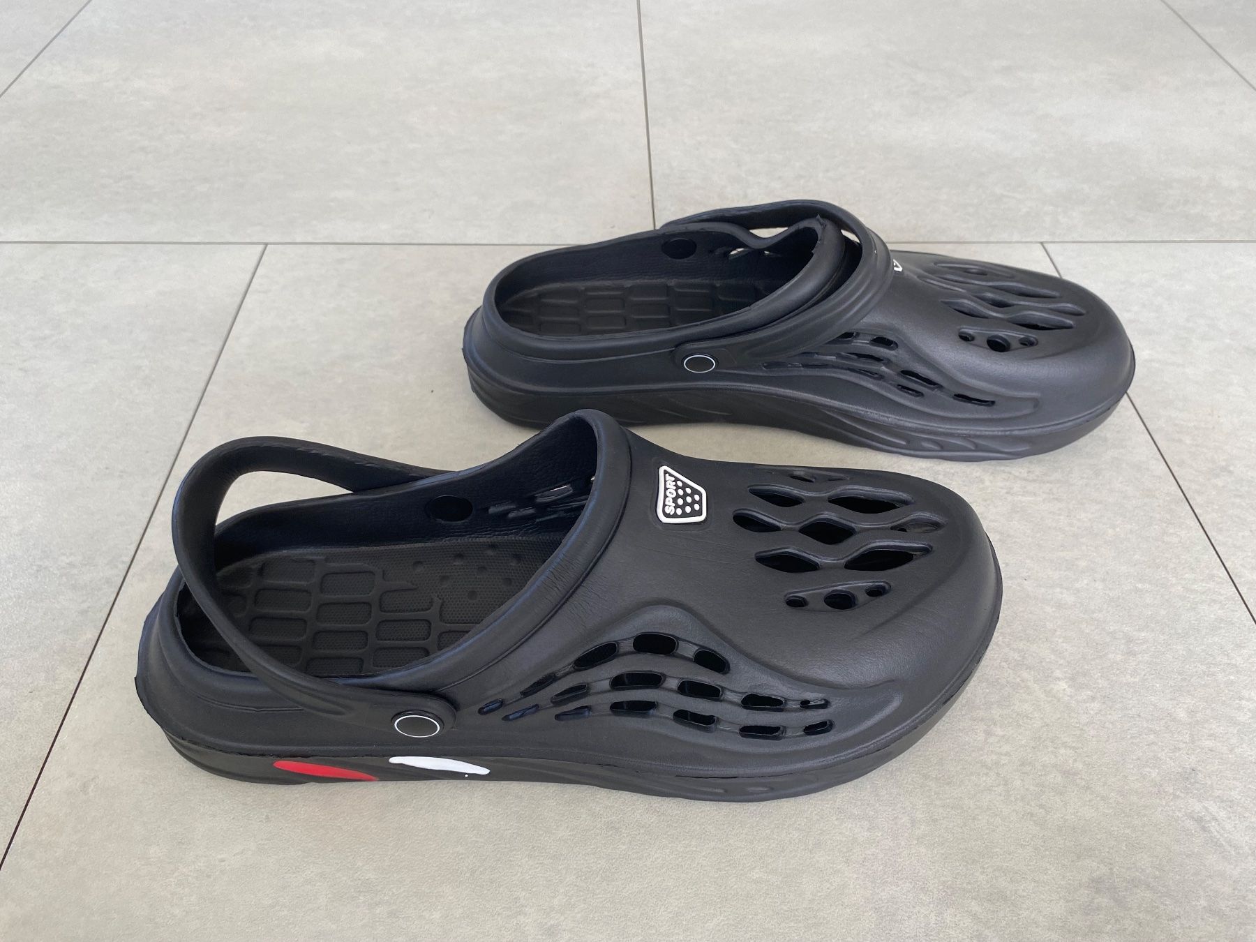 Scarpe da uomo: Sandalen mit Halter Gr.43 (Fuss 28cm) – Nuovo e nell'imballaggio originale da Spreitenbach venduto da Brockiland-Flohmarkt 1