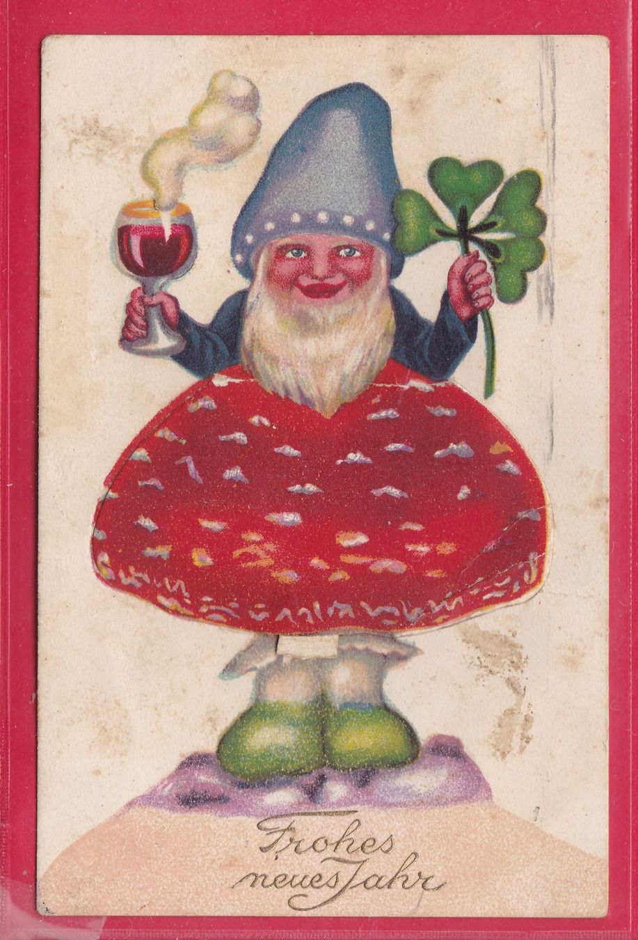 Ansichtskarten: FROHES NEUJAHR, 1.1.1932 MIT LEPORELLO – Gebraucht aus Oberrieden von Gebirgsstelze