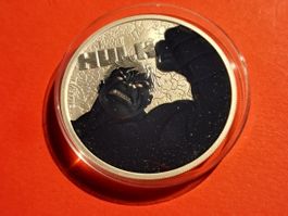 1 OZ UNZE HULK 2019 MARVEL SILBER 999 TUVALU