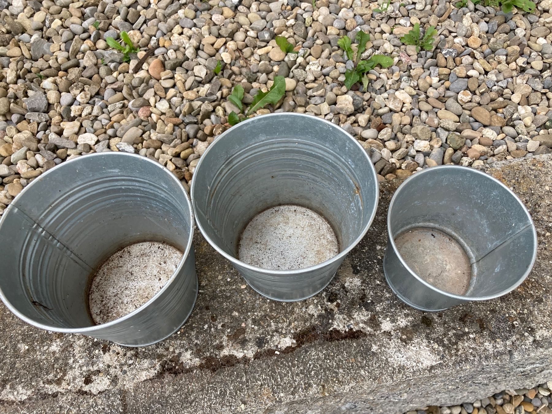 Ikea Vasi per fiori: 3x Übertöpfe verzinkt – Usato da Hitzkirch venduto da eve_may 1