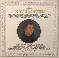 Bach – Kantaten BWV 80 & 140 (LP, Mathis/Schreier/Richter)
