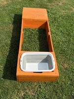 Sandkasten/Matschkasten 155x45x18cm