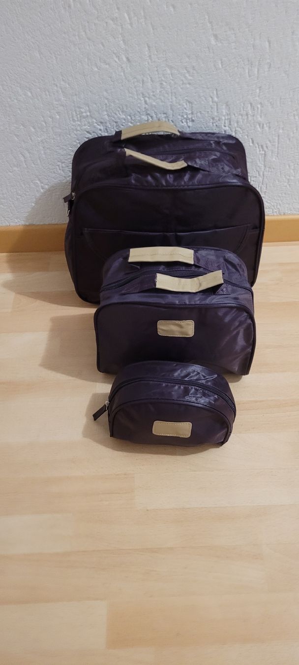 Borse da donna: 3er Reise-Set, violett – Nuovo e nell'imballaggio originale da Schwyz venduto da Vesparider01 3