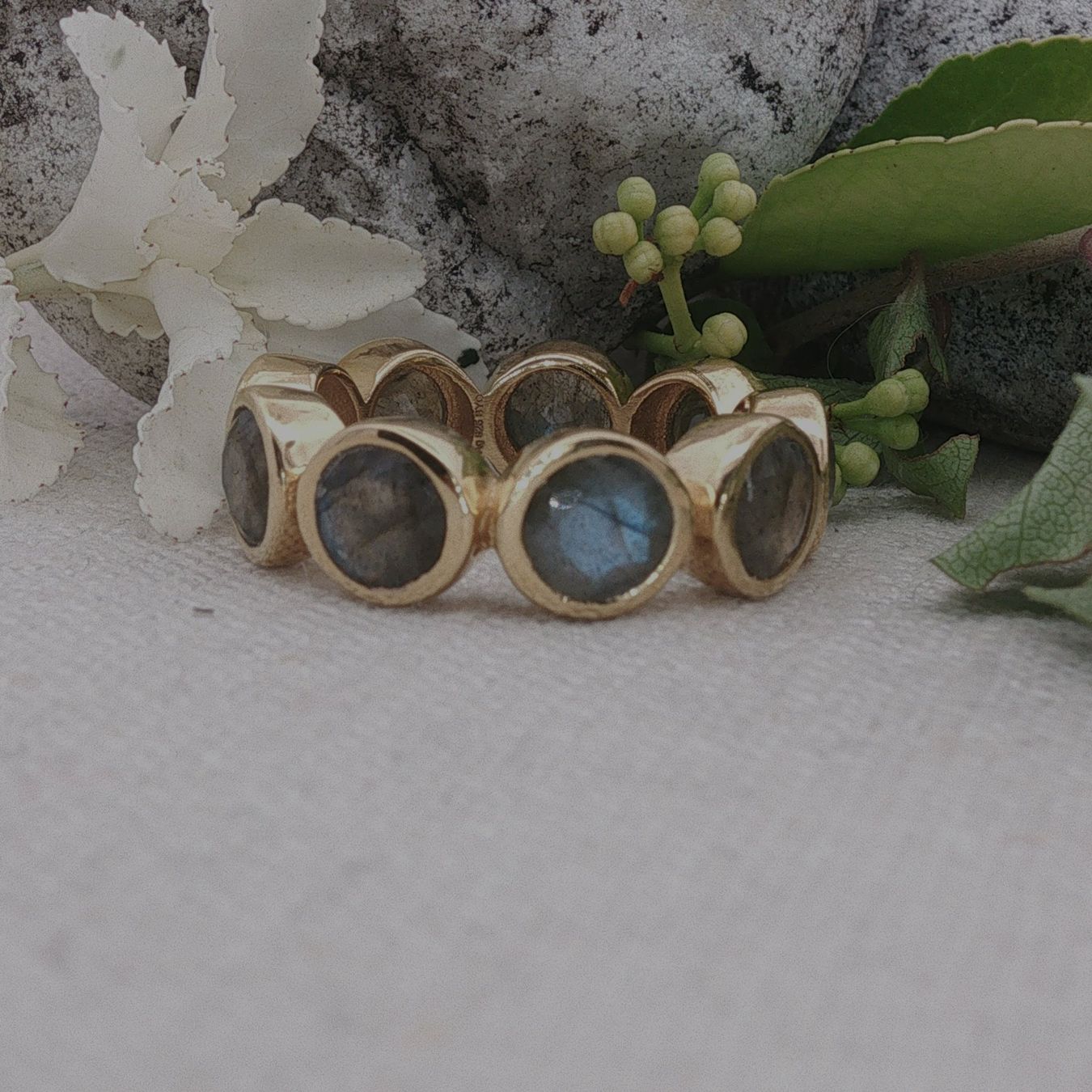 Olga Ribler Anelli: Memory Silber Ring 925 mit Labradorit  Grösse 59 – Nuovo (secondo la descrizione) da Luzern venduto da Schmuckoutlet 5