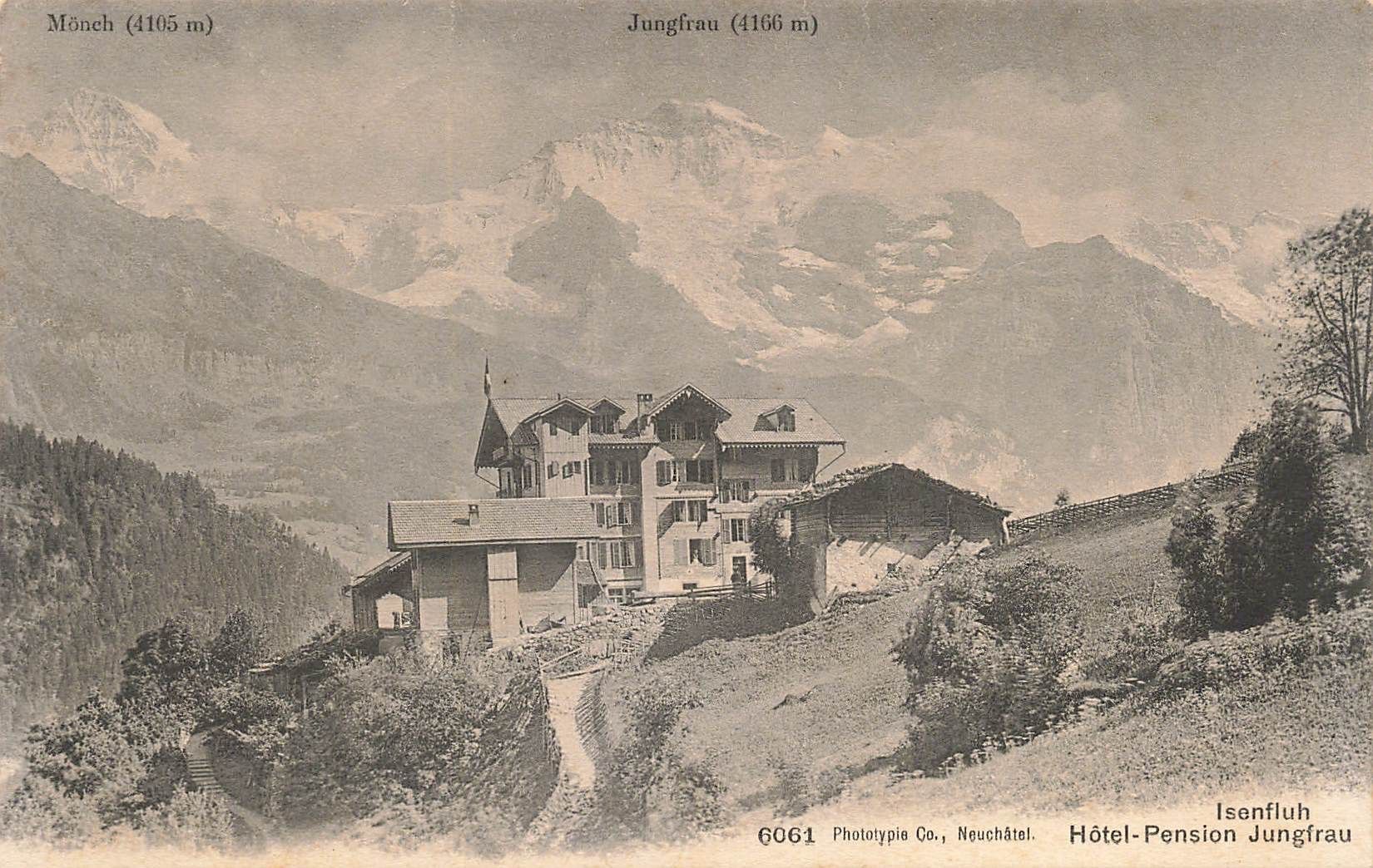 Cartoline postali: Isenfluh hotel Jungfrau – Usato da Biasca venduto da Blenio71