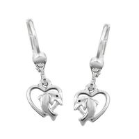 Delfin Kinderohrringe/Hänger 925 Silber