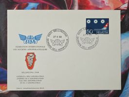 CL34 Enveloppe + Timbre Suisse 1968