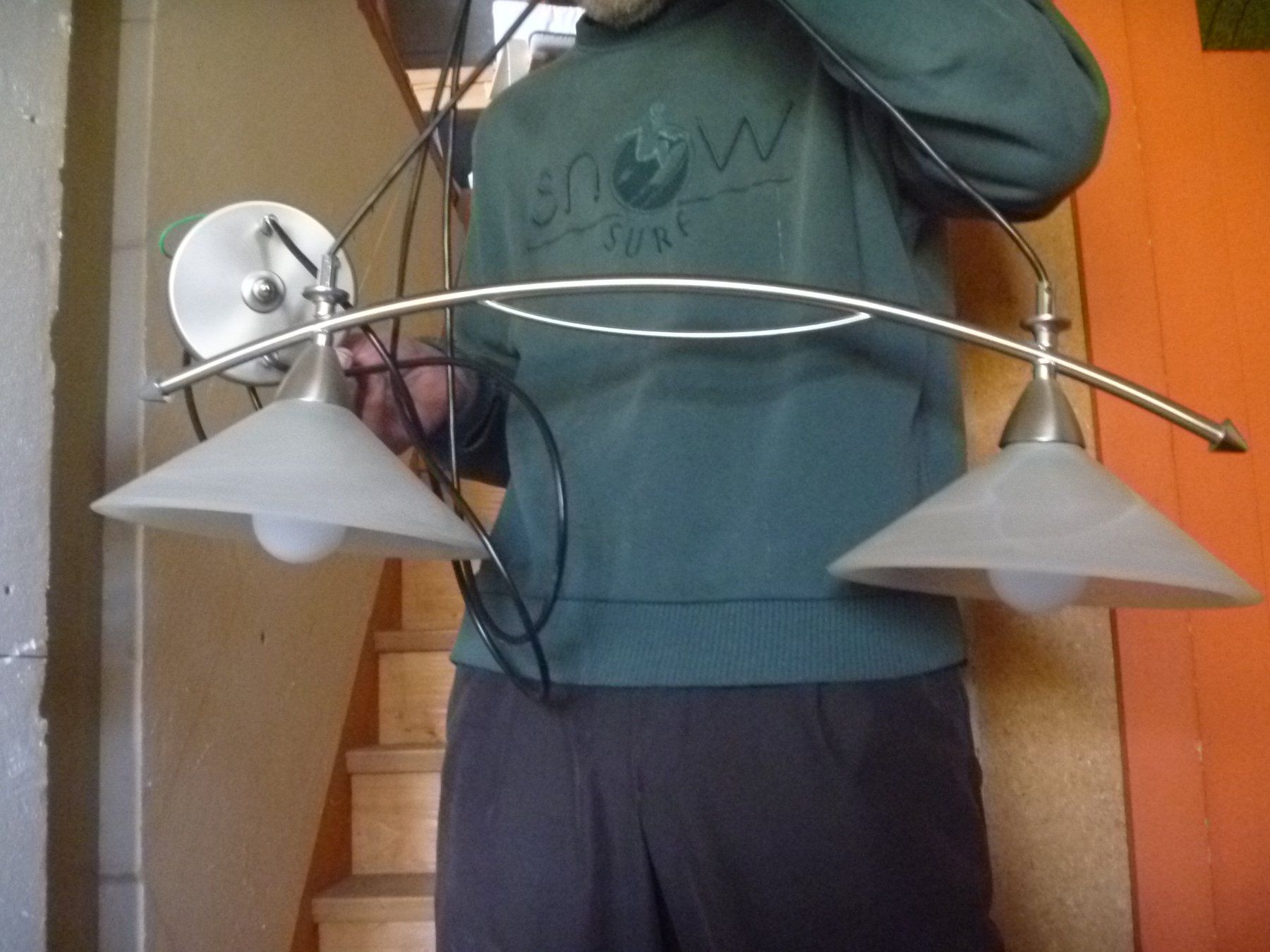 Lampadari & plafoniere: Deckenlampe 2 Leuchten Alabasterglas – Usato da Rüti ZH venduto da baumchen 1