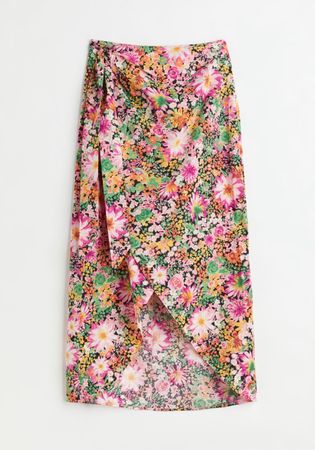H&M🩷🩵🧡💛💚  jupe fleurie paréo NEW! M