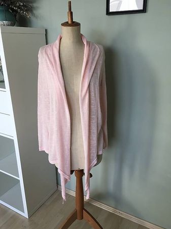 Hellrosa Strickjacke, Gr. M, leicht & luftig!