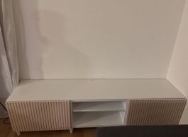 Weisses TV-Möbel mit Stauraum - Top Zustand, günstig!