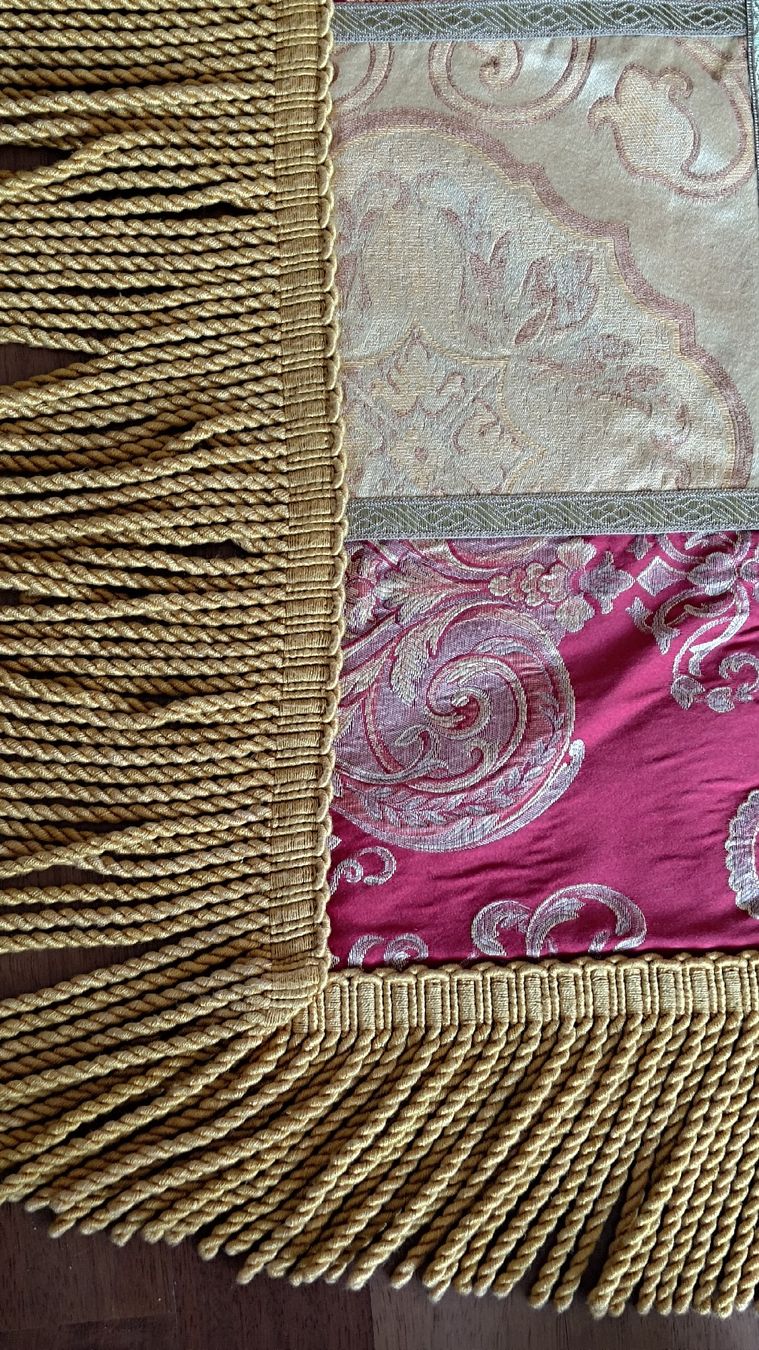 Tissus: Copritavolo Sartoriale Patchwork in Damasco e Broccato 1,3 m – Neuf (Voir description) à Lugano par fbo_82wg 3