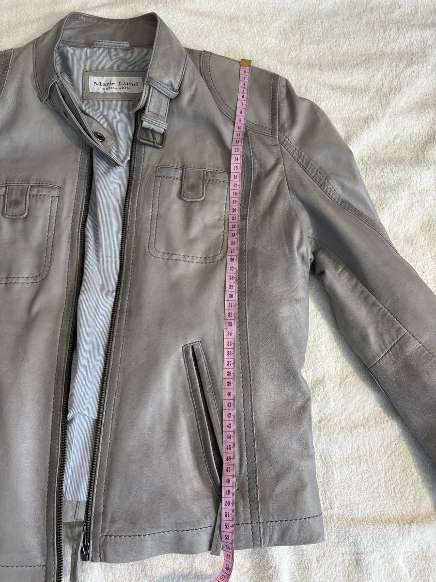 Giacche: Grey, soft leather jacket – Usato da Gersau venduto da Hedgie21 1
