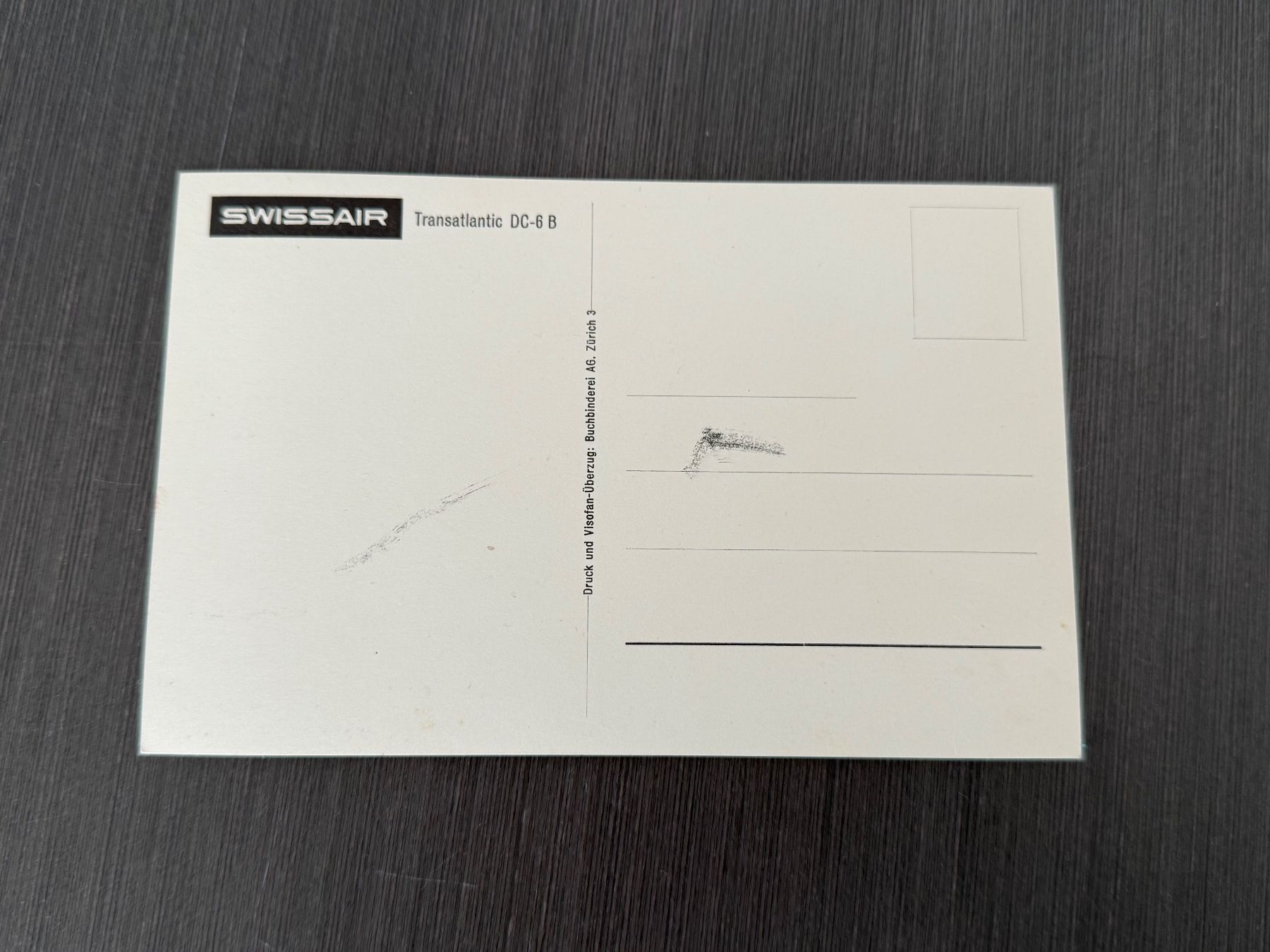 Cartoline postali: Ansichtskarte: SWISSAIR DC-6 B – Usato da Brütten venduto da Hst1 1