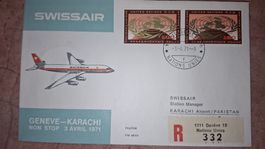 Swissair Geneve - Karachi 03.04.1971