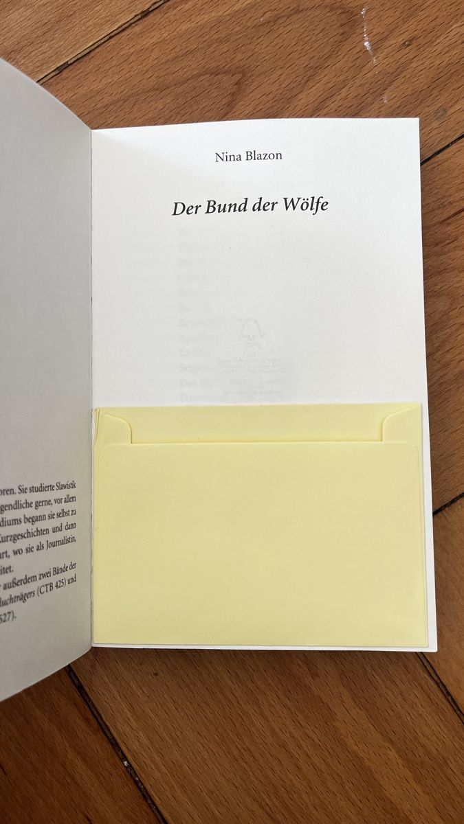 Libri: Der Bund der Wölfe Nina Blazon – Usato da Bern venduto da lar_xy8f 2