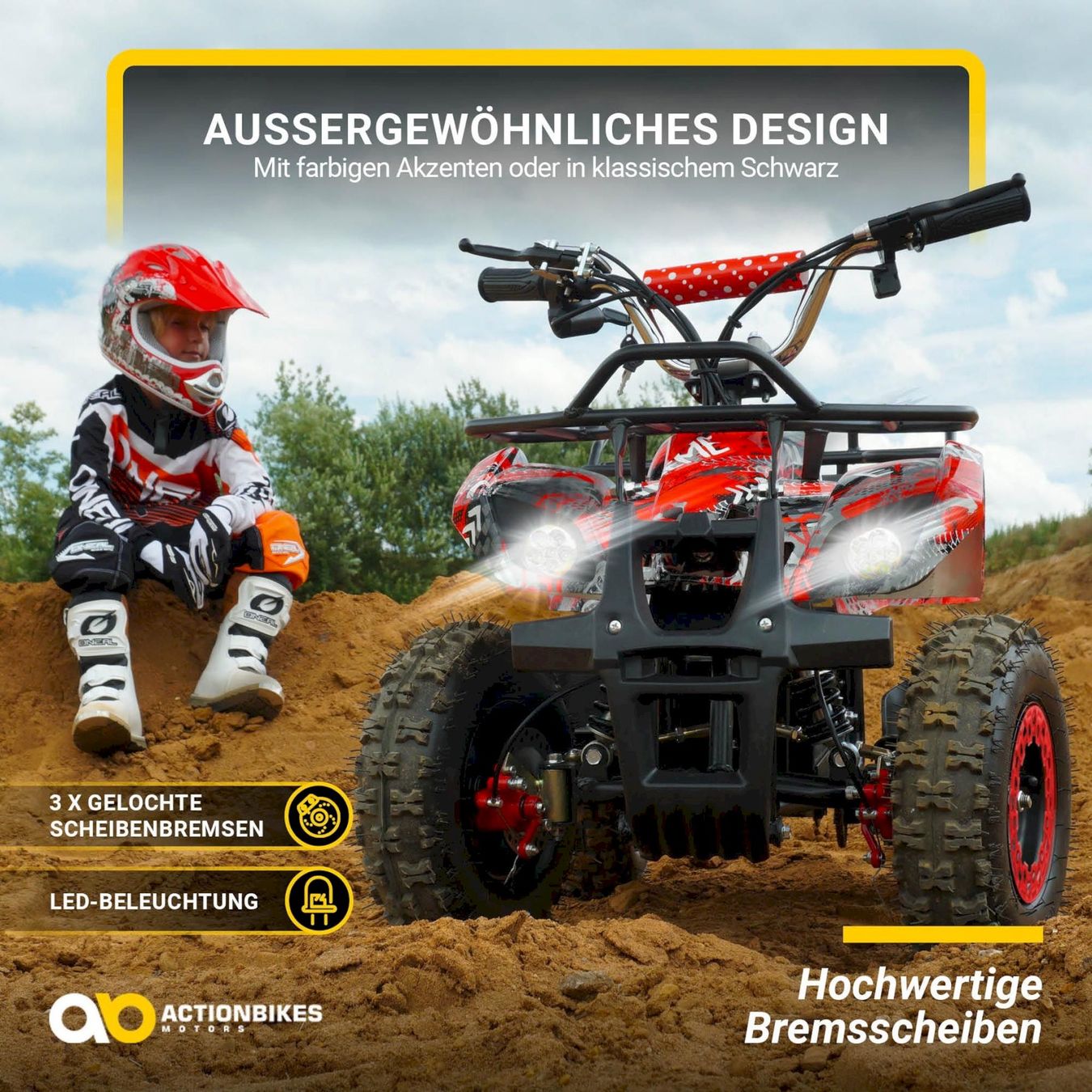 Véhicules pour enfants: Actionbikes TORINO Elektro-Kinderquad – Neuf avec emballage d'origine à Bottighofen par zaap 5