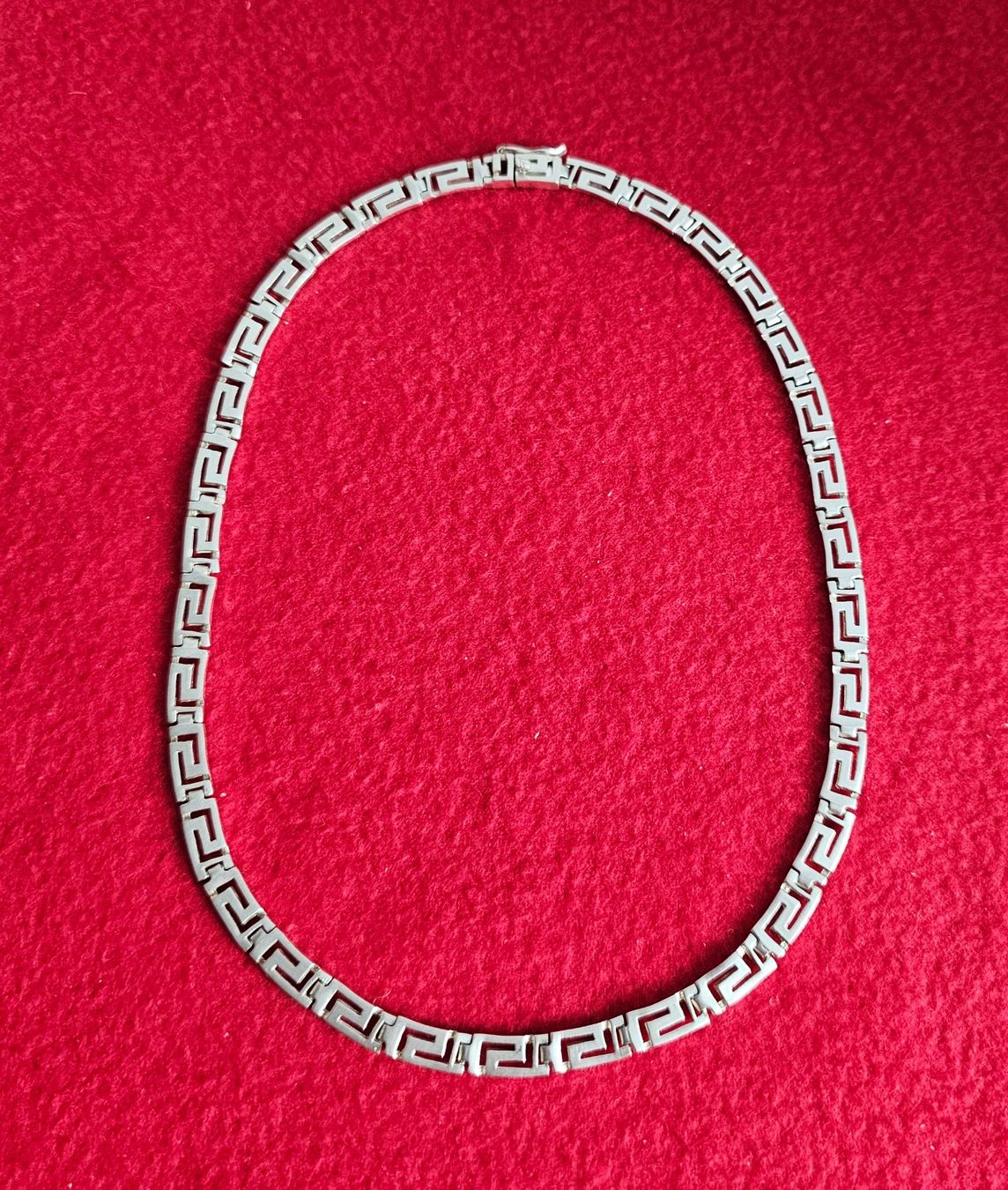 Ketten: Silber 925 Halskette Versace Muster – Gebraucht aus Bronschhofen von Xena37