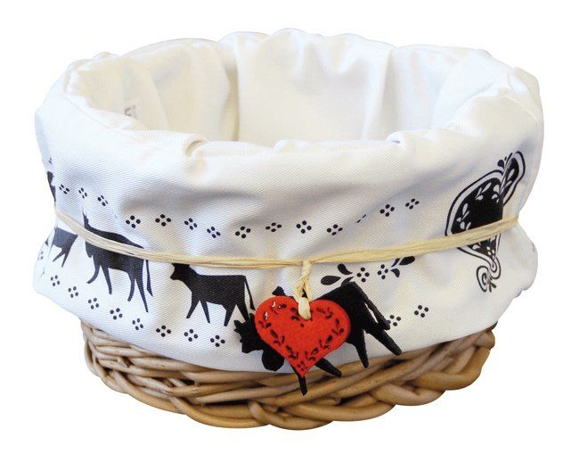 Behälter & Ähnliches: STEINLIN Brotkorb «Alpaufzug» 22cm – Neu und originalverpackt aus Kägiswil von pebart