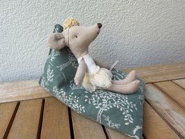 Sitzsack grün für Puppenhaus - passt auch zu Maileg