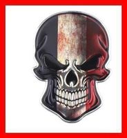Aluminium Totenkopf Frankreich Sticker France Aufkleber Auto