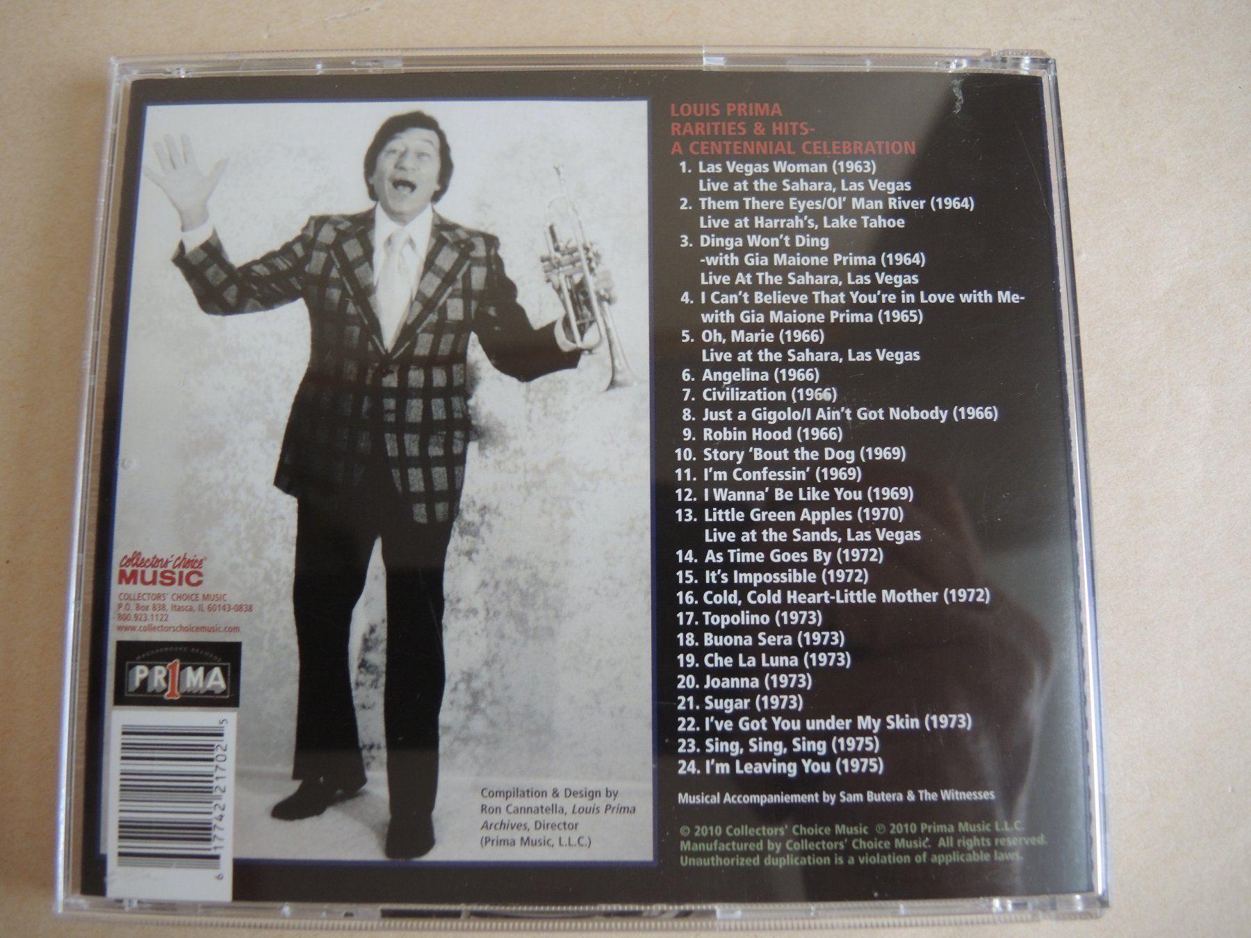 CD: CD - Louis Prima - Rarities & Hits! A centennial Celebration – Usato da Rorschach venduto da maeck8 2