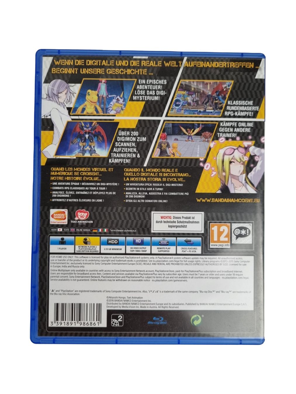 Sony Giochi: DIGIMON STORY CYBER SLEUTH PS4 – Usato da Wangen b. Olten venduto da Restwert_Wangen 1
