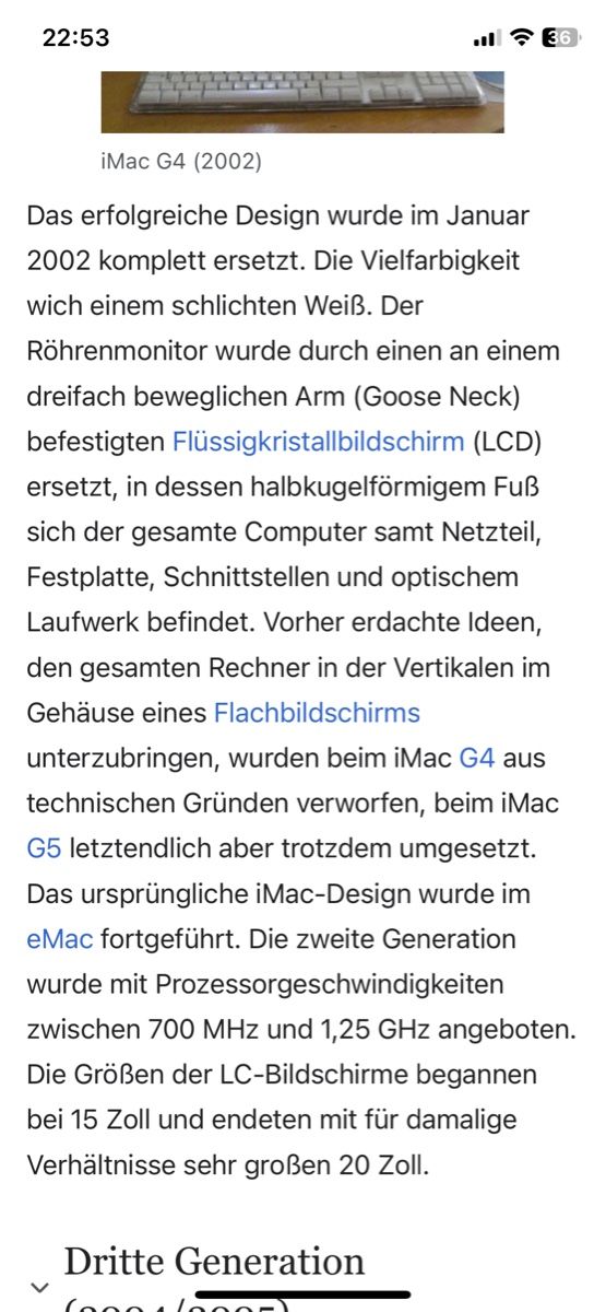 Apple PCs: Imac G4 Oldschool – Gebraucht aus Laupen BE von CARLOS-HGT 5
