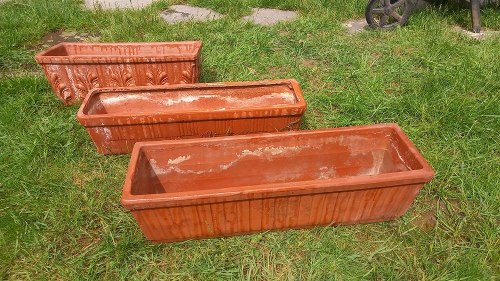 3 Blumenkisten aus Ton Kaufen auf Ricardo