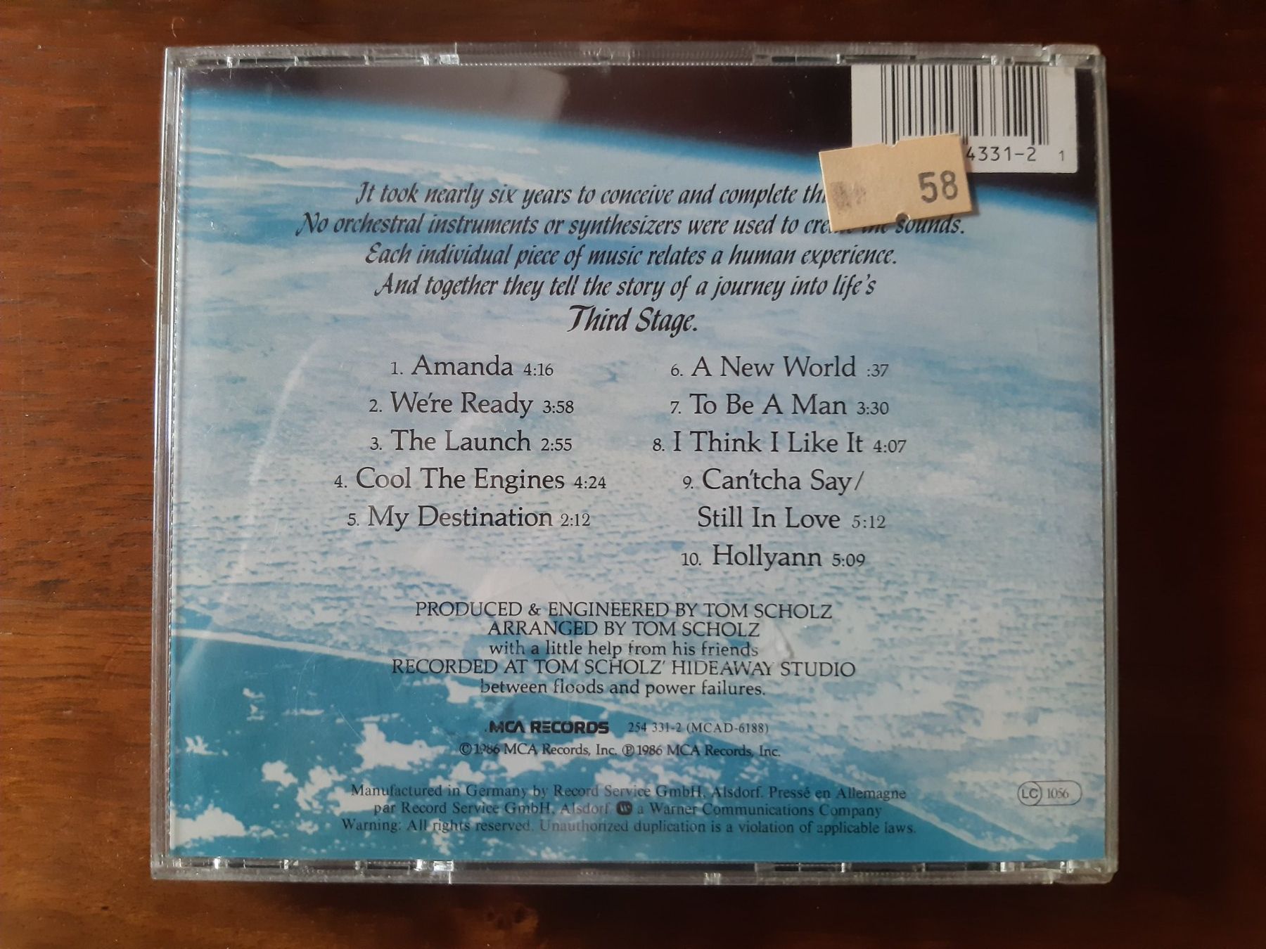 CD: Boston - Third Stage (Cd, album) – Usato da Verscio venduto da giamma1985 1