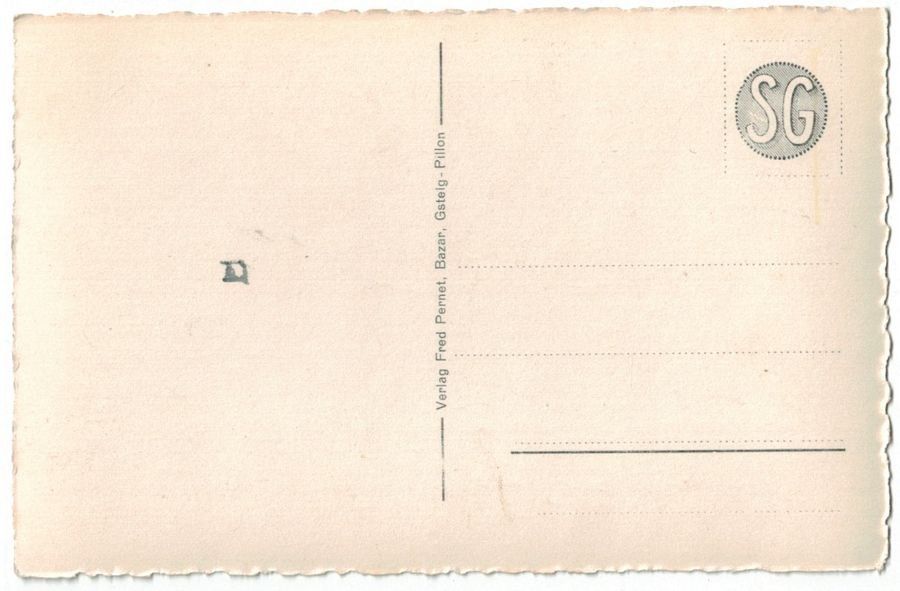 Cartoline postali: Gsteig, die Kirche, um 1945 – Usato da Frauenfeld venduto da POML 1