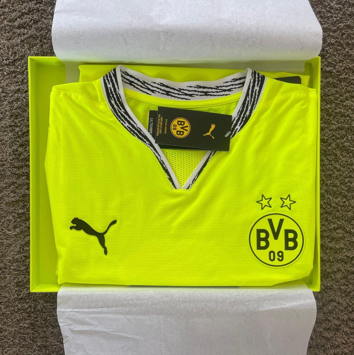 BVB Authentic Sondertrikot Neon 24-25 Langarm (Nuovo (secondo la