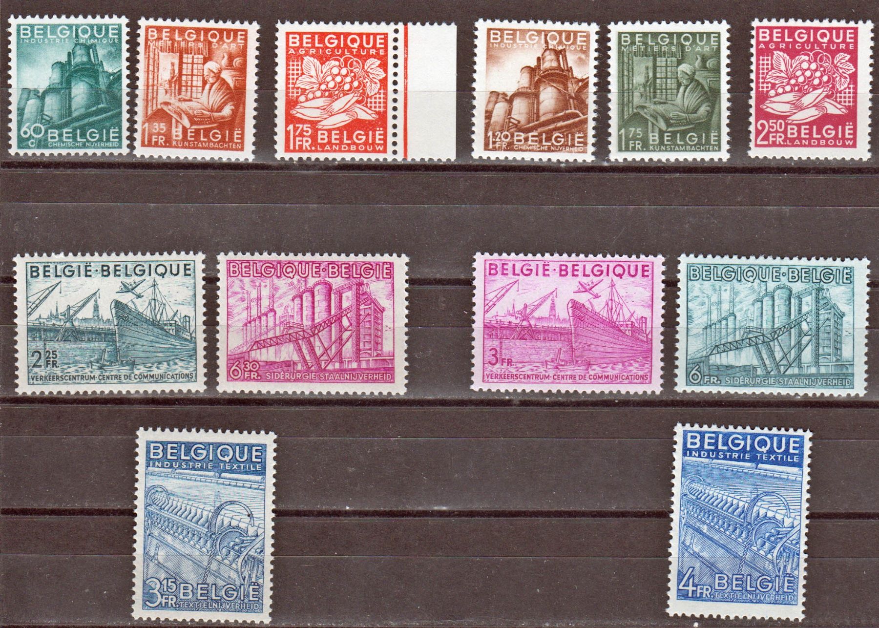Tutti i francobolli: Belgien, Mi 804-815** – Nuovo (secondo la descrizione) da Langenthal venduto da 1195