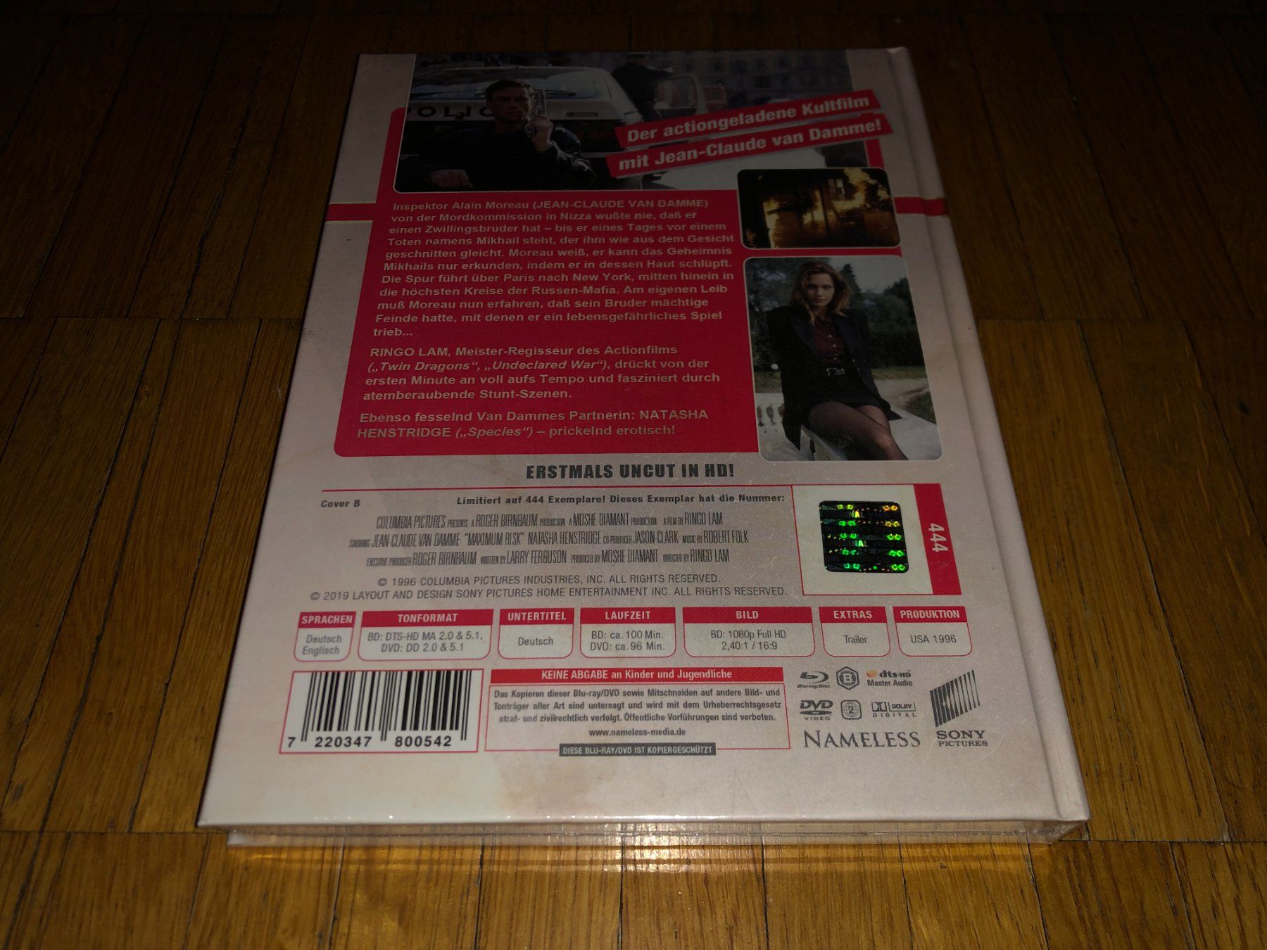Tutti i DVDs: Maximum Risk - MEDIABOOK - B - UNCUT – Nuovo e nell'imballaggio originale da Basel venduto da havsok 1
