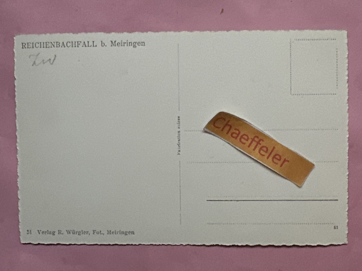 Cartes postales: Reichenbachfall bei Meiringen – D'occasion à Zürich par Chaeffeler 1