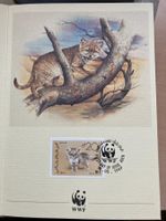WWF 1989 Jemen Sandkatze Spendenblatt